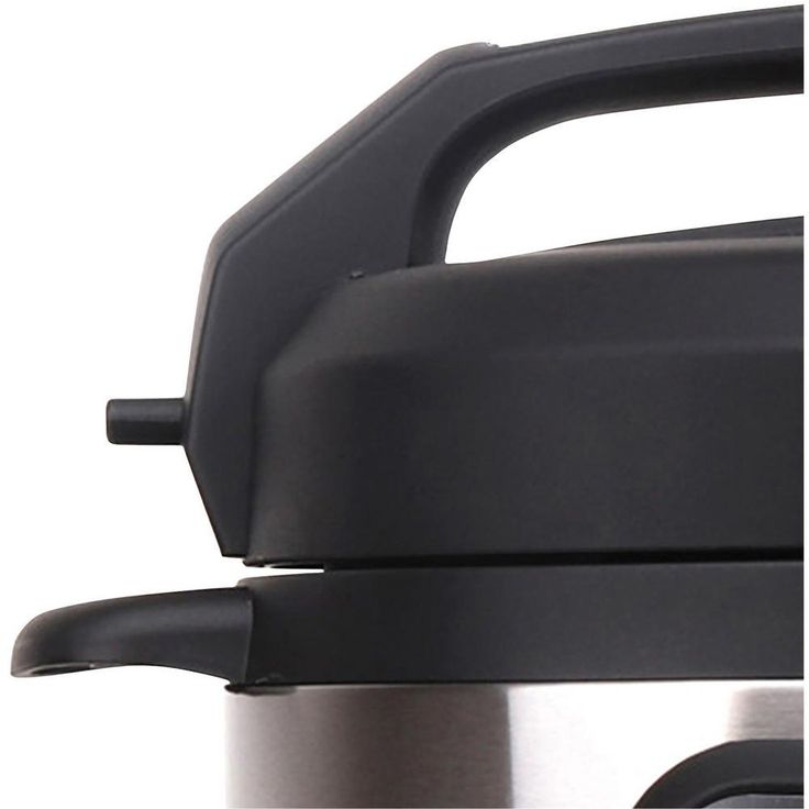 Easy Pot 6 Qt. Silver Electric Slow Cooker with LED Display