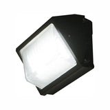 Falcon 50-Watt Bronze Outdoor Integrated LED Wall Pack Light with Integrated Photocell Surge Protector Dimming