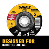 DEWALT 5-Pack Silicon Carbide 4.5-in Grinding Wheel