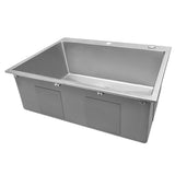 30 x 22 in. Drop-In Tight Radius Topmount 16-Gauge Stainless Steel Kitchen Sink Single Bowl