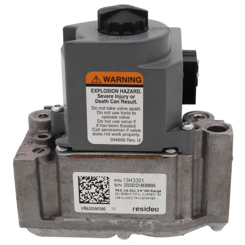 Lennox 13H33 gas valve - side view (Product Type: Gas Valve)