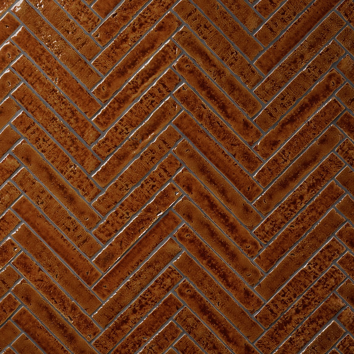 Wabi Sabi Honey Brown 1.5x9 Crackled Glossy Ceramic Tile - Lux Tile