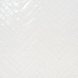 Lux Tile Wabi Sabi Snow White 1.5x9 Glossy Ceramic Tile