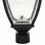 Bayport 72 in. Outdoor Black Solar Lamp Post with Super Bright Natural White LED