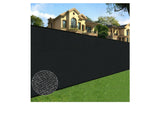 BOEN 4-ft H x 50-ft W Black Polyethelene Chain Link Fence Screen