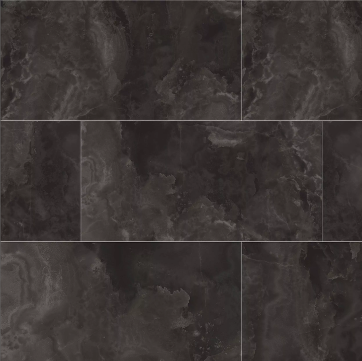 Onyx Noir Polished Porcelain Tile