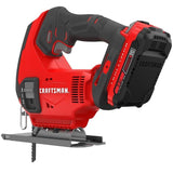 CRAFTSMAN V20 20-Volt Max Variable Speed Keyless Jigsaw (Battery Included)