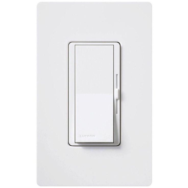 Lutron Diva 3-Speed Fan Control  with Wallplate Switch, Single-Pole, White