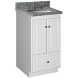 Ultraline 60 in. W x 21 in. D x 34.5 in. H Vanity for Center Basin Cabinet Only in Satin White - Super Arbor