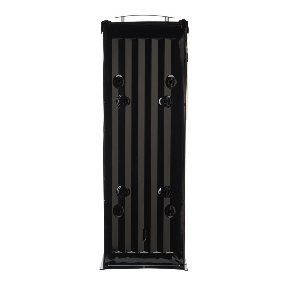 Franklin Medium, Steel, Post Mount Mailbox, Black w/Satin Nickel - Super Arbor