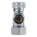 SharkBite 4-Pack Brass 1/2-in Compression x 3/8-in OD Compression Quarter-Turn Angle Stop Valves