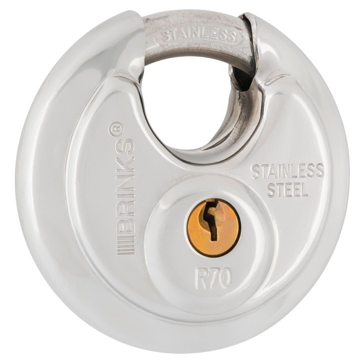 Brink's 70mm Promax Security Stainless Steel Discus Padlock