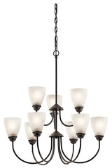Kichler Jolie 9-Light Bronze Transitional Chandelier