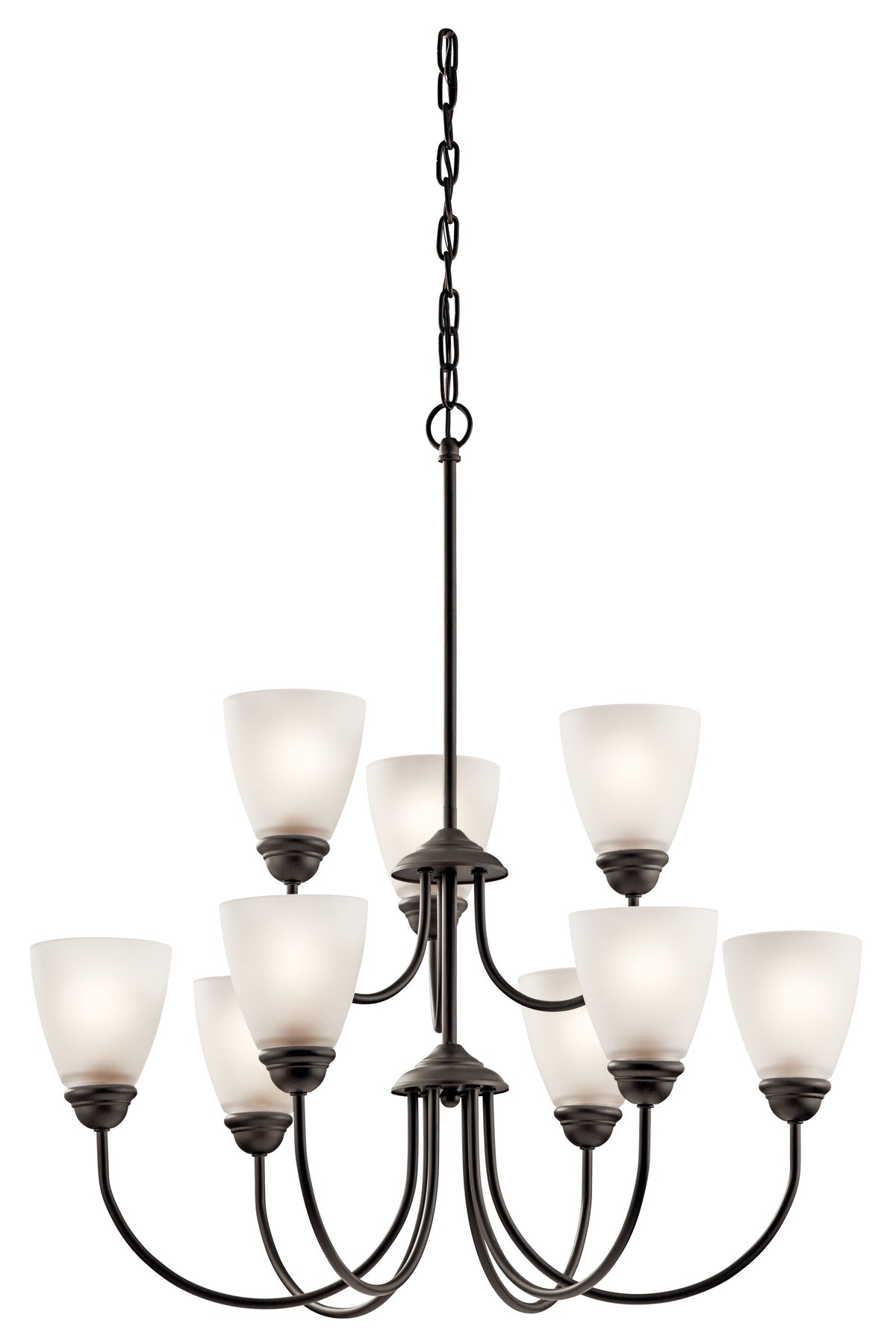 Kichler Jolie 9-Light Antique Bronze Transitional Chandelier