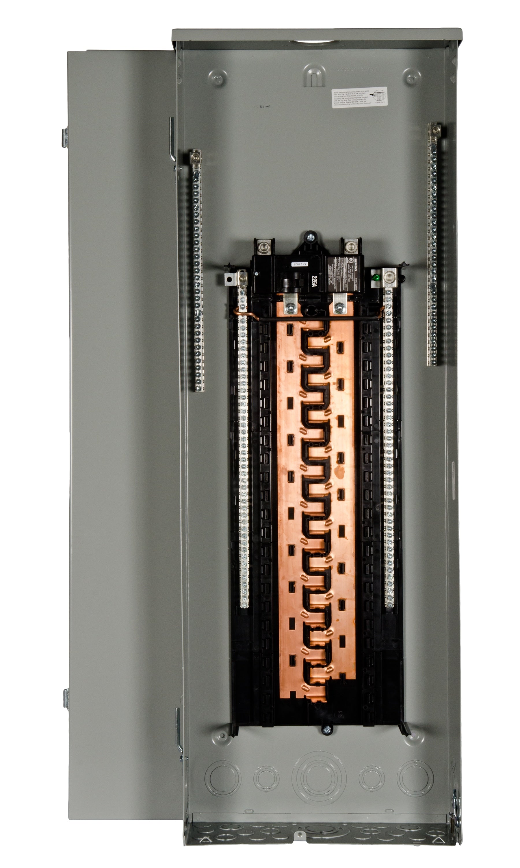 Siemens PN 225-Amp 42-space load center - front view