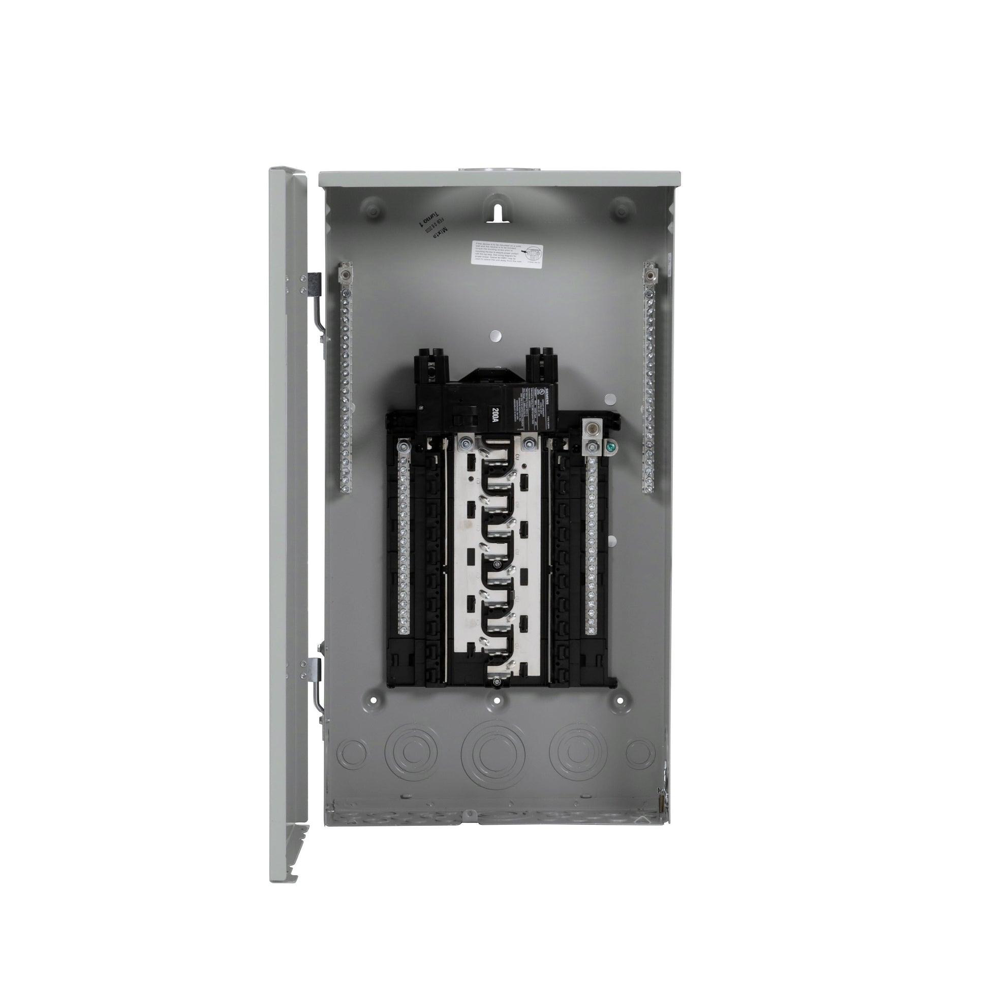 Siemens PN 200-Amp 20-space load center - front view