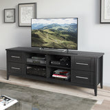 CorLiving Jackson Transitional Black Tv Cabinet (Accommodates TVs up to 80-in)