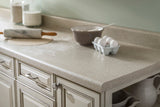 VT Dimensions Wilsonart 10-ft 4588-60 Kalahari Topaz Matte Straight Laminate Kitchen Countertop with Integrated Backsplash