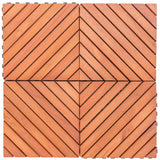 VIFAH 11-in W x 11-in L x 1-in T Vinyl/Plastic Gym Floor Tile (9-sq ft) (10-Pack)