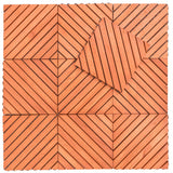 VIFAH 11-in W x 11-in L x 1-in T Vinyl/Plastic Gym Floor Tile (9-sq ft) (10-Pack)