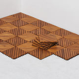 VIFAH 11-in W x 11-in L x 1-in T Interlocking Vinyl/Plastic Gym Floor Tile (9-sq ft) (10-Pack)