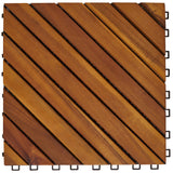 VIFAH 11-in W x 11-in L x 1-in T Interlocking Vinyl/Plastic Gym Floor Tile (9-sq ft) (10-Pack)