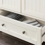 Bainport Ivory Wood Kitchen Pantry with Haze Top (28 in. W x 45 in. H) - Super Arbor