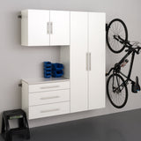 Prepac HangUps 60-in W x 72-in H Wood Composite White Wall-mount Utility Storage Cabinet
