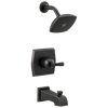 Delta Flynn 1-Handle Tub and Shower Faucet with Valve, Oil Rubbed Bronze (Model 144768C-OB)