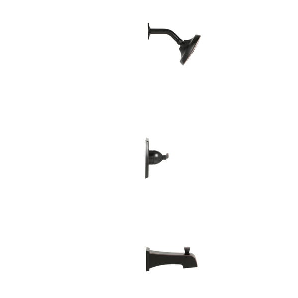 Delta Flynn 1-Handle Tub and Shower Faucet with Valve, Oil Rubbed Bronze (Model 144768C-OB)