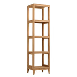 Teak 16 in. W x 13 in. D x 60 in. H Linen Floor Cabinet in Natural Teak - Super Arbor