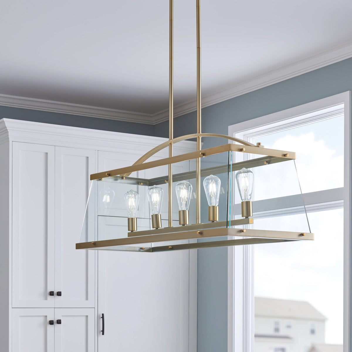 Kichler Darton 5-Light Brushed Transitional Chandelier