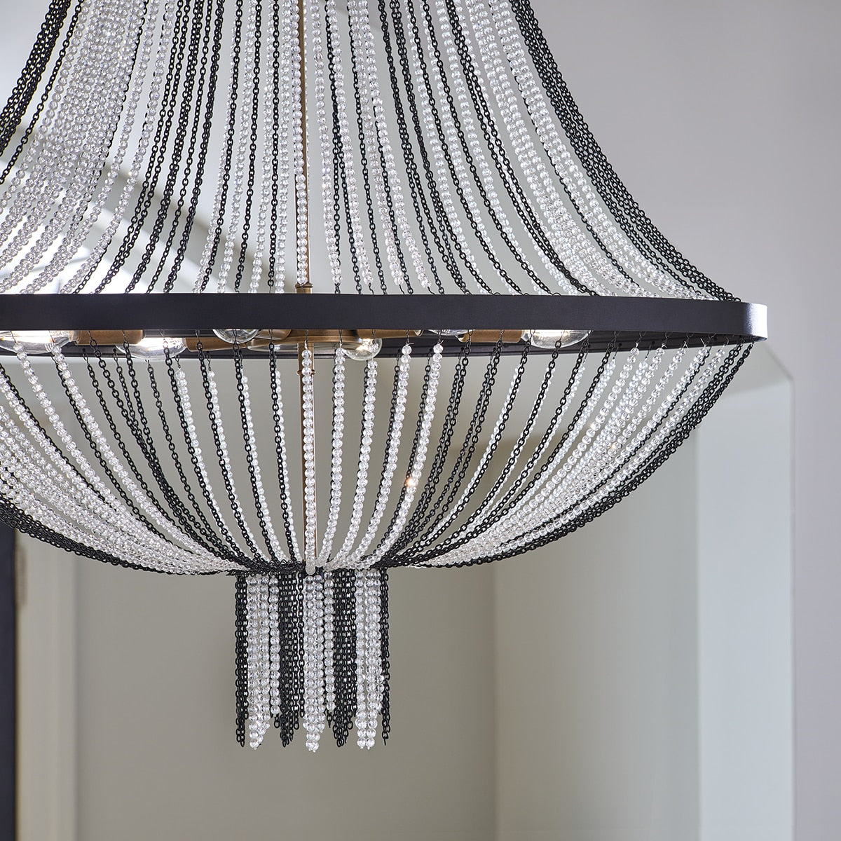Kichler Alexia 6-Light Black Traditional Beaded Chandelier