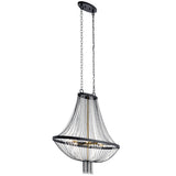 Kichler Alexia 6-Light Black Traditional Beaded Chandelier