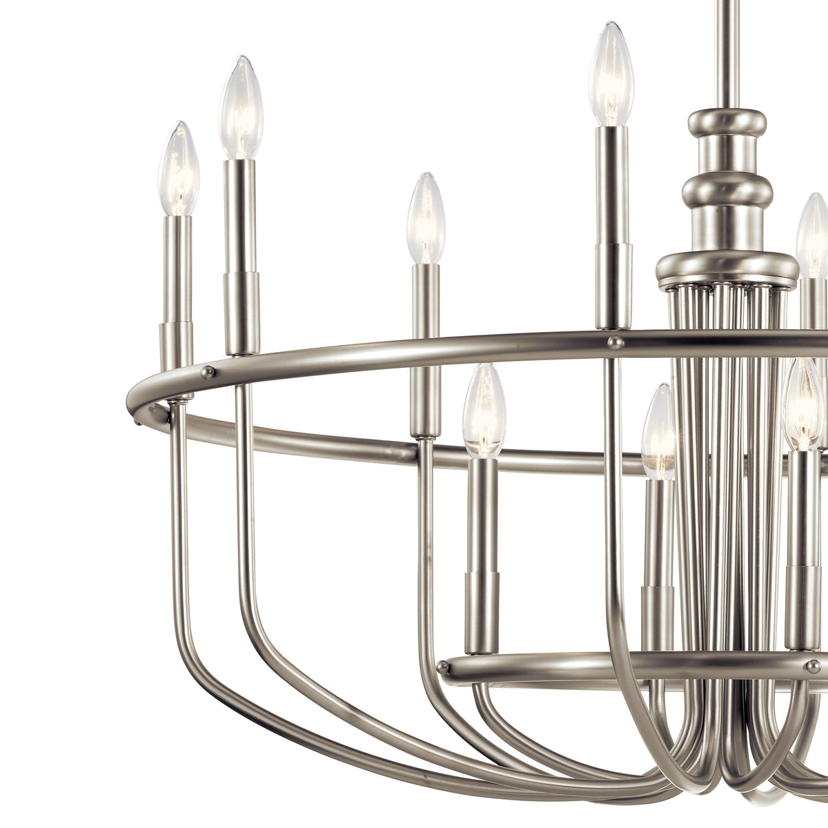 Kichler Capitol Hill 12-Light Brushed Nickel Traditional Chandelier