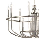 Kichler Capitol Hill 12-Light Brushed Nickel Traditional Chandelier