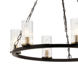 Kichler Mathias 6-Light Bronze Mid-century Chandelier
