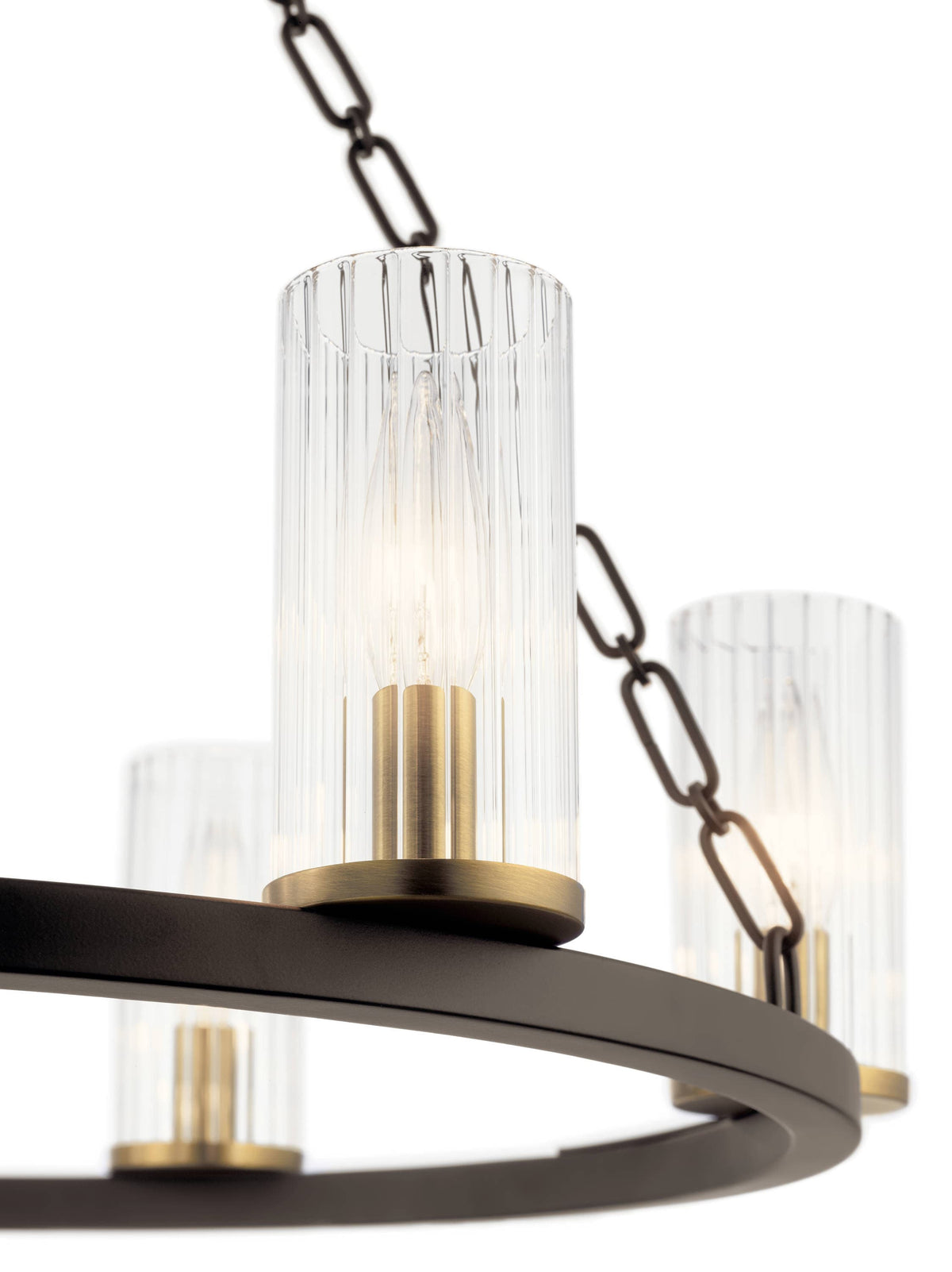 Kichler Mathias 6-Light Bronze Mid-century Chandelier