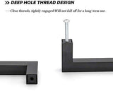 15 Pack goldenwarm Kitchen Cabinet Handles Black Pulls for Cabinets - HDJ12BK Contemporary Cabinet Handle Pull Cabinet Door Handle Square Bar Pull Stainless Steel, 3in Hole Centers - Free Delivery