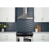 VitaScape Midnight Satin 4-in x 12-in Satin Ceramic Subway Wall Tile (0.38-sq. ft per Piece) by American Olean