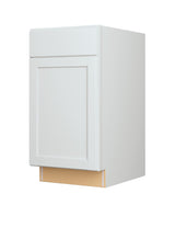 Diamond NOW Arcadia 18-in W x 35-in H x 23.75-in D White 1-Drawer Pull-out Wastebasket Base Fully Assembled Cabinet (Recessed Panel Shaker Style)