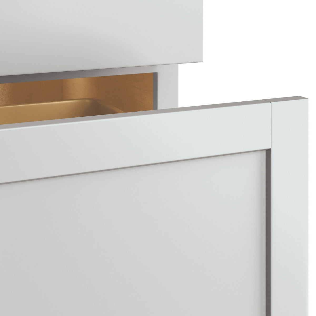 Diamond NOW Arcadia 18-in W x 35-in H x 23.75-in D White 1-Drawer Pull-out Wastebasket Base Fully Assembled Cabinet (Recessed Panel Shaker Style)