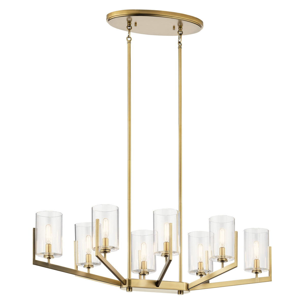 Kichler Nye 8-Light Brushed Transitional Chandelier
