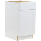 Cambridge Shaker Assembled 18 in. x 34.5 in. x 24.5 in. Base Cabinet w/ 1 Soft Close Drawer & 1 Soft Close Door in White - Super Arbor