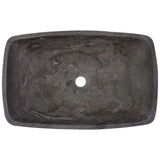 Polaris Sinks Stone Vessel Sink in Gray Limestone
