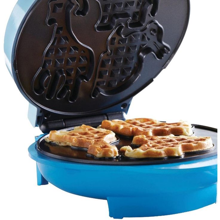 Blue Animal-Shapes Waffle Maker