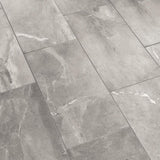 Mohawk ForeverStyle Gray Marble 12-in x 24-in Lappato Porcelain Marble Look Floor Tile