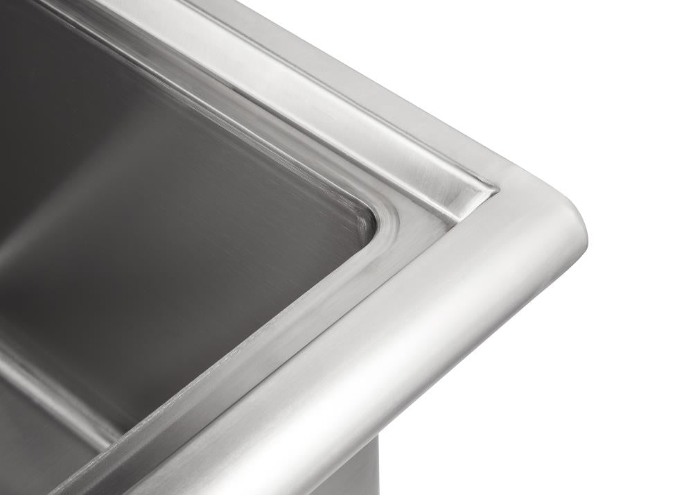 TRINITY 304 Grade Stainless Steel Freestanding Utility Tub with Faucet