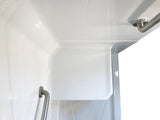 Ella Standard 60 in. x 33 in. x 77 in. 1-Piece Low Threshold Shower Stall in Biscuit with Left-Hand Seat and Right Drain