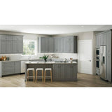 Home Decorators Collection Washington Veiled Gray Plywood Shaker Assembled Wall Kitchen Cabinet Soft Close Left 9 in W x 12 in D x 42 in H